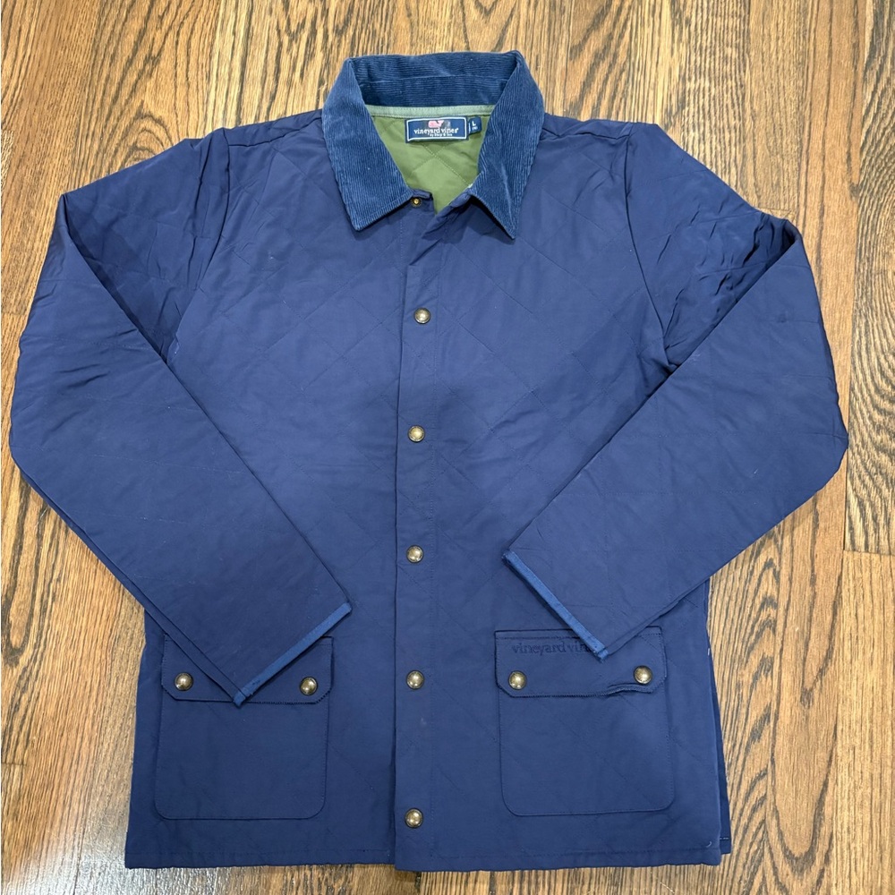 Vineyard Vines Boy’s Blue Quilted Jacket